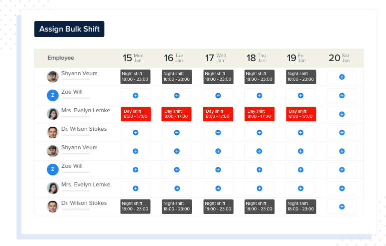 employee Shift Management