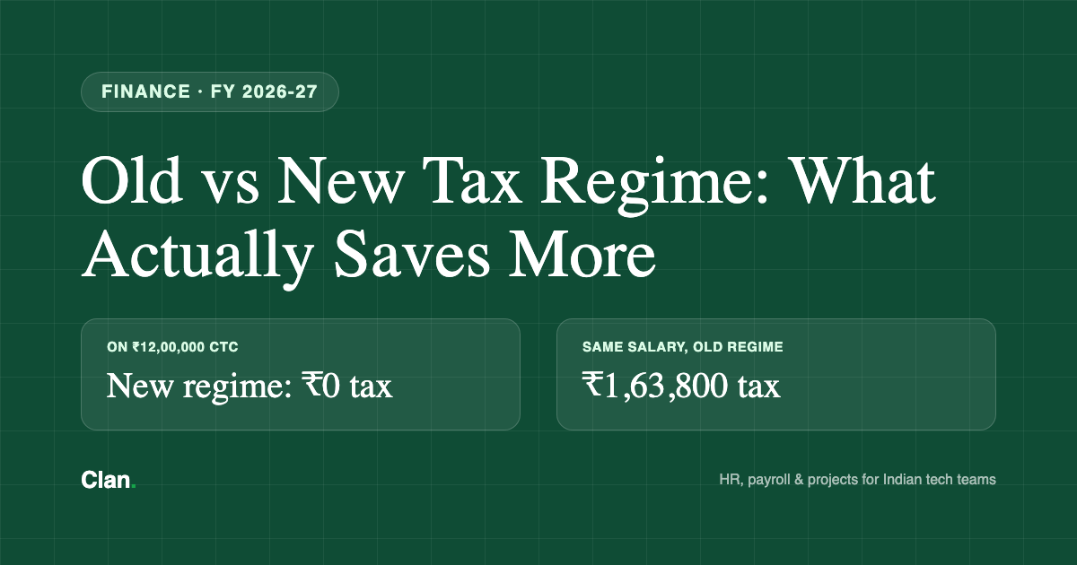 Old vs New Tax Regime in FY 2026-27: What Actually Saves More